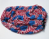 Ready to ship Baby Diaper cover 24 to 36 month size Patriotic Design Amerian flag