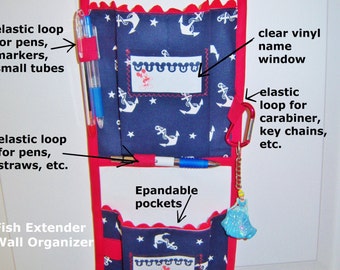 Instant Download Sewing Pattern Disney Cruise Fish Extender or Wall Organizer. Great Organizer for Homes or Office Too