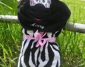 Christmas In July Sale Zebra personalized hooded towel Il_170x135