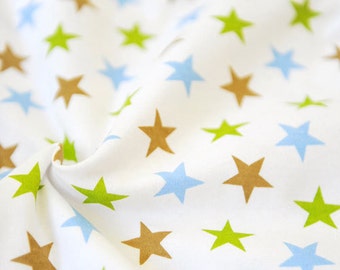 3387 - Star Cotton Jersey Knit Fabric - 68 Inch (Width) x 1/2 Yard (Length)