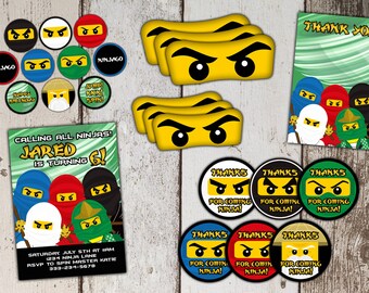 Popular items for Ninjago thank you on Etsy