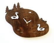Lake Swans Wall Clock