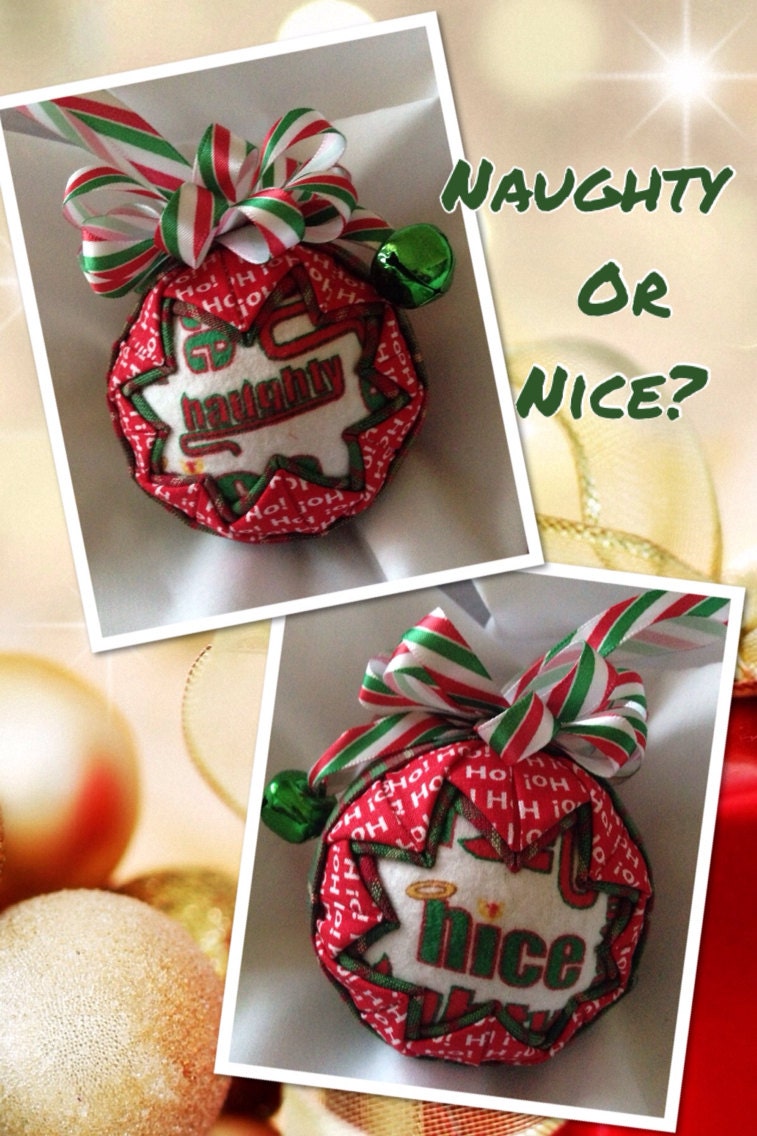 Naughty or Nice Christmas Ornament 