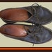 Fred BRAUN Greenwich Village 1960s Matte Brown Leather Beatnik Flats,Oxford Shoes,Vintage Accessories,Women