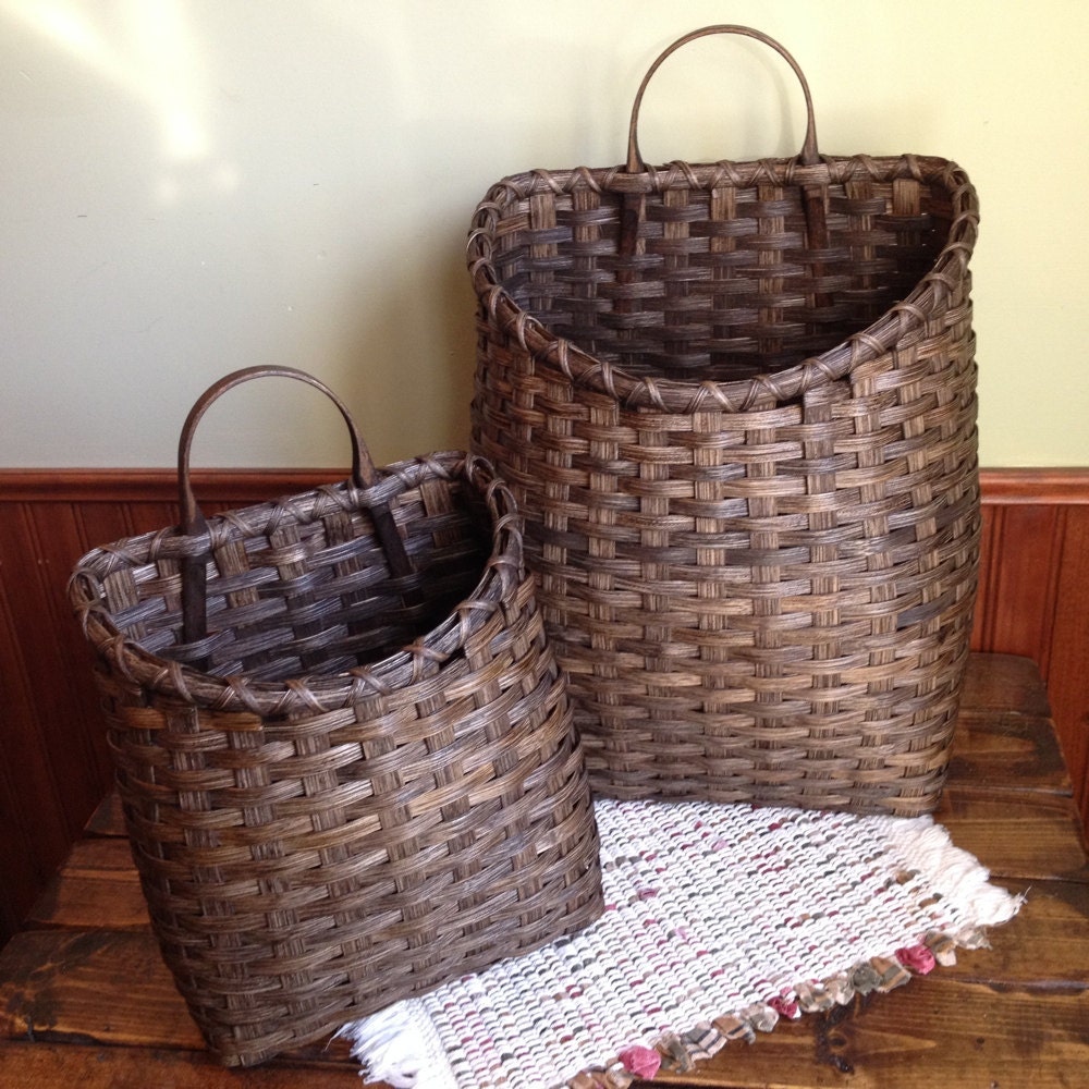 Primitive Porch Baskets Reserved for Kelly