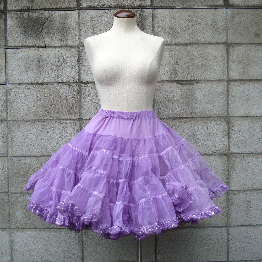 purple crinoline petticoat