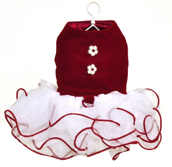 Red Velvet Dog Dress