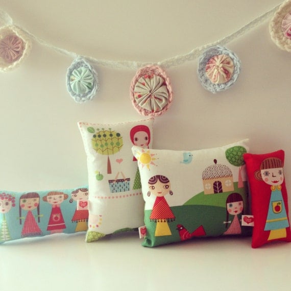 Items similar to Pillows Mini Doll Pillows Home Decor Baby Doll