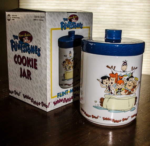 Vintage 1994 The Flintstones Ceramic Cookie Jar