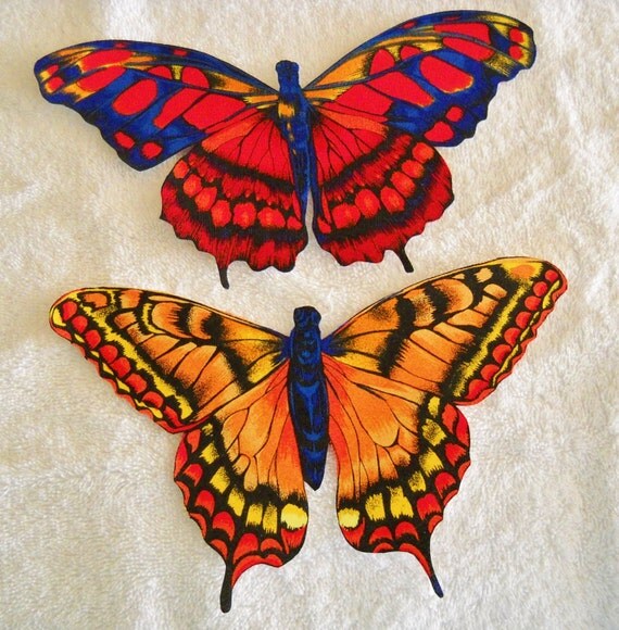 X large butterfly fabric appliques 9 by jrsdesigns2009 on etsy