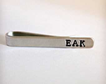 Custom Tie Clip, Men's Gift, Men's Accessories, Groomsman, Birthday, Anniversary, Wedding Gift, Monogram, Gift for him