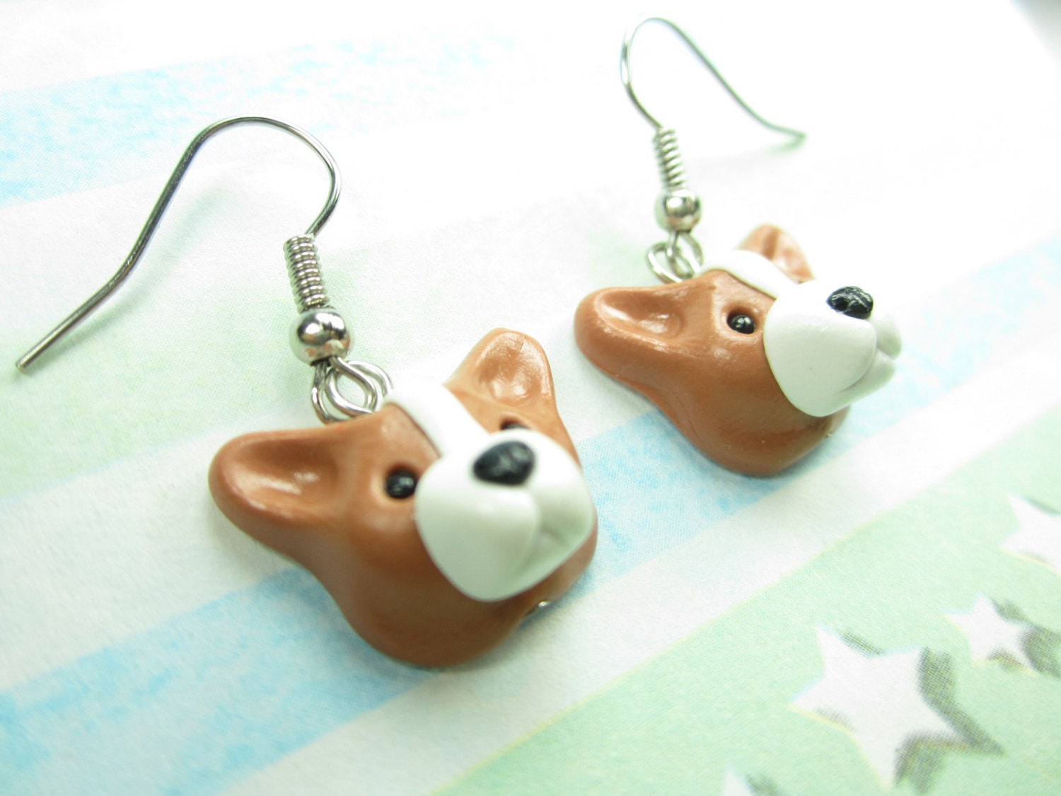 Pembroke Welsh Corgi Earrings dog earrings by LittleShopOfClays