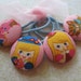 SALE -- LAST SET -- Alice in Wonderland Hair Tie Ponytail Holder Set of 4