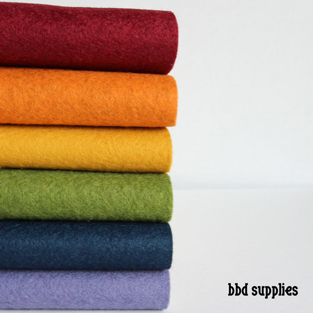 Quilters Bouquet Wool Blend Felt Sheets 6 sheets