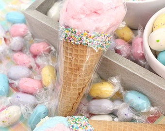 Cellophane Cone Bags, Cone Sweet Bags, Hot Cocoa Cones, Wedding Favor Bags, Cello Bags, Cotton Candy Bags, Candy Buffet Bags