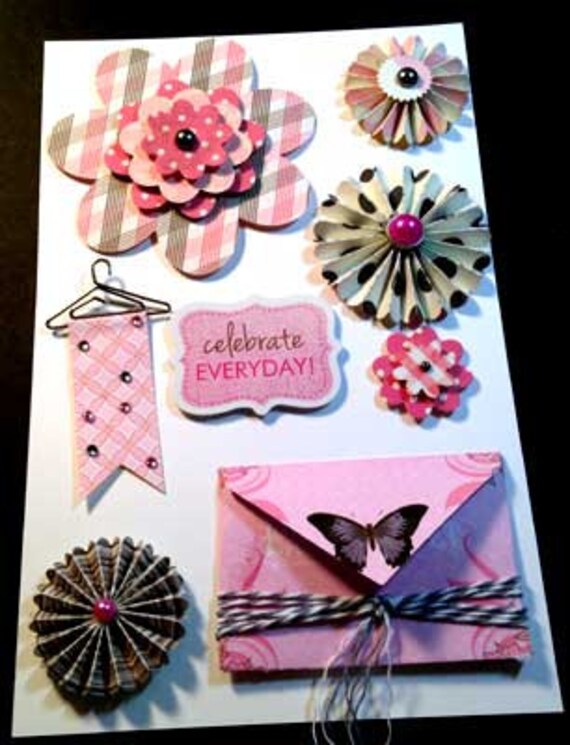 Items similar to 3d Embellishments for Scrapbooking, Cards, & other