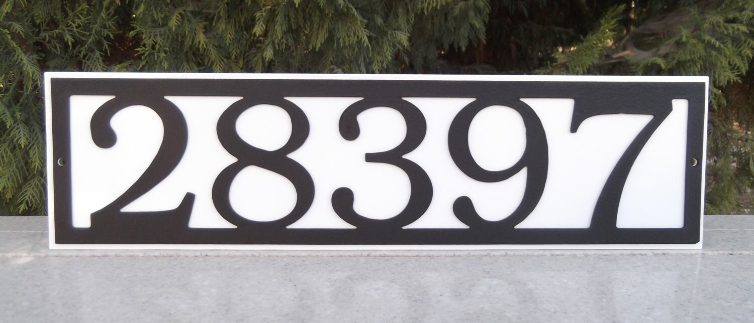 Address Metal Address sign Wall plaque Street address
