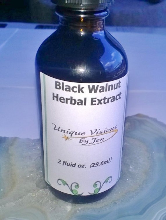 Black Walnut Herbal Extract 2 fluid ounce by uniquevisionsbyjen