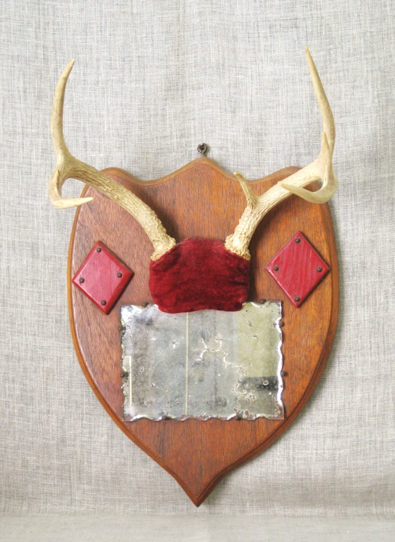 Antler Mirror Wall Mirror Deer Mount Mirror Hunting