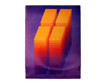 Robert Bidner "Repetition XIV" poster, c.1970. Graphic design education by Reinhold Visuals