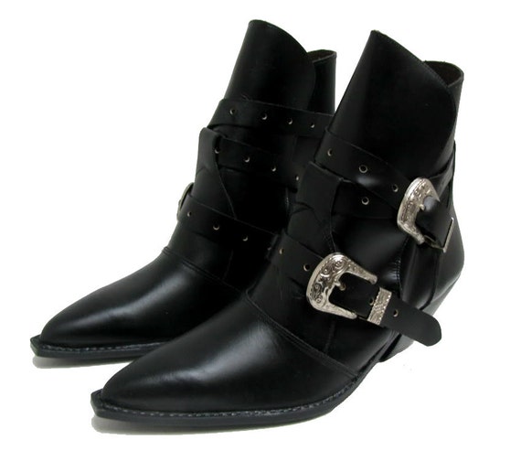 black western buckle boots
