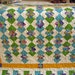 Handmade Quilt Stunning Colors, Patchwork Quilt, Quilted Throw, Geometric, Quilt