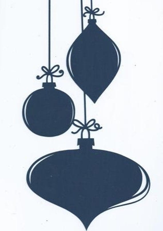 items similar to large christmas ornament silhouette on etsy items similar to large christmas ornament silhouette on etsy
