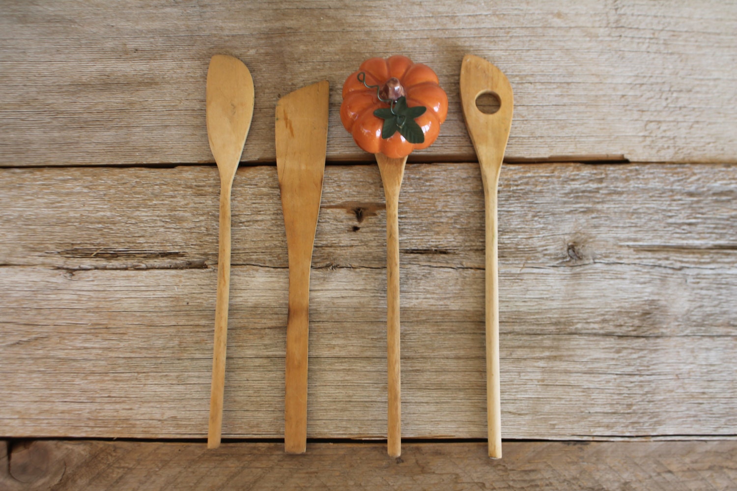 Vintage Wooden Kitchen Utensils by VintageSilverLining on Etsy