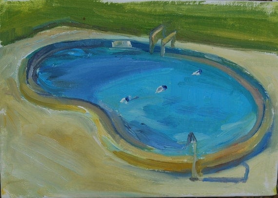 swimming pool painting