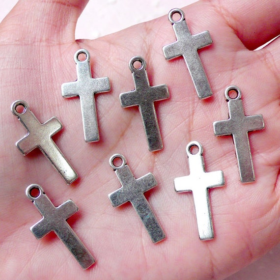 (8pcs Charm religious Religious 13mm Charms Cross Larin charms cross / 25mm x  Tibetan /