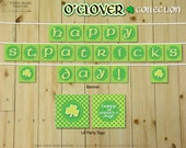 O'CLOVER Collection : DIY Printable St. Patrick's Day Party Decorations // Irish Decoration // Shamrock Sign - Instant Download Il_170x135