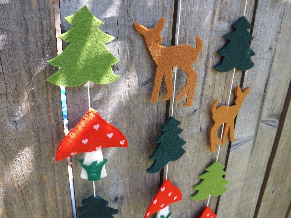 Nursery Mobile Baby Mobile Woodland Nursery Woodland Decor