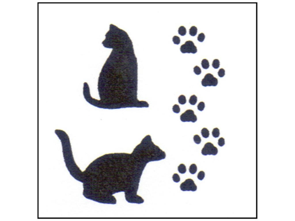StenSource Stencil Cat Paws Cats Paw Prints Painting Crafting