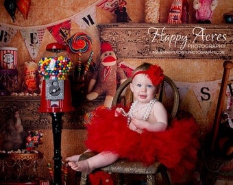 Red tutu and headband, baby tutu, newborn tutu, birthday tutu, newborn photography prop