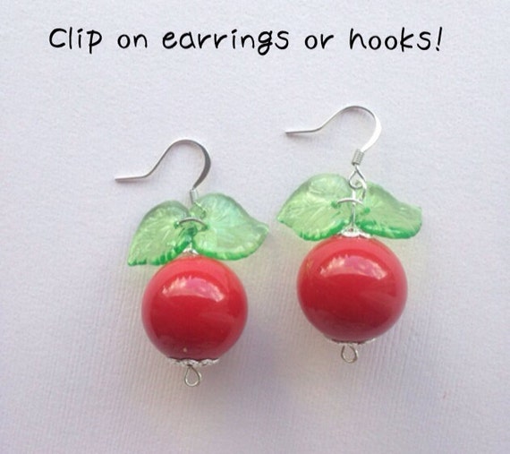 Luna Lovegood Radish Derigible Plum Earrings or Clip by BellsNGems