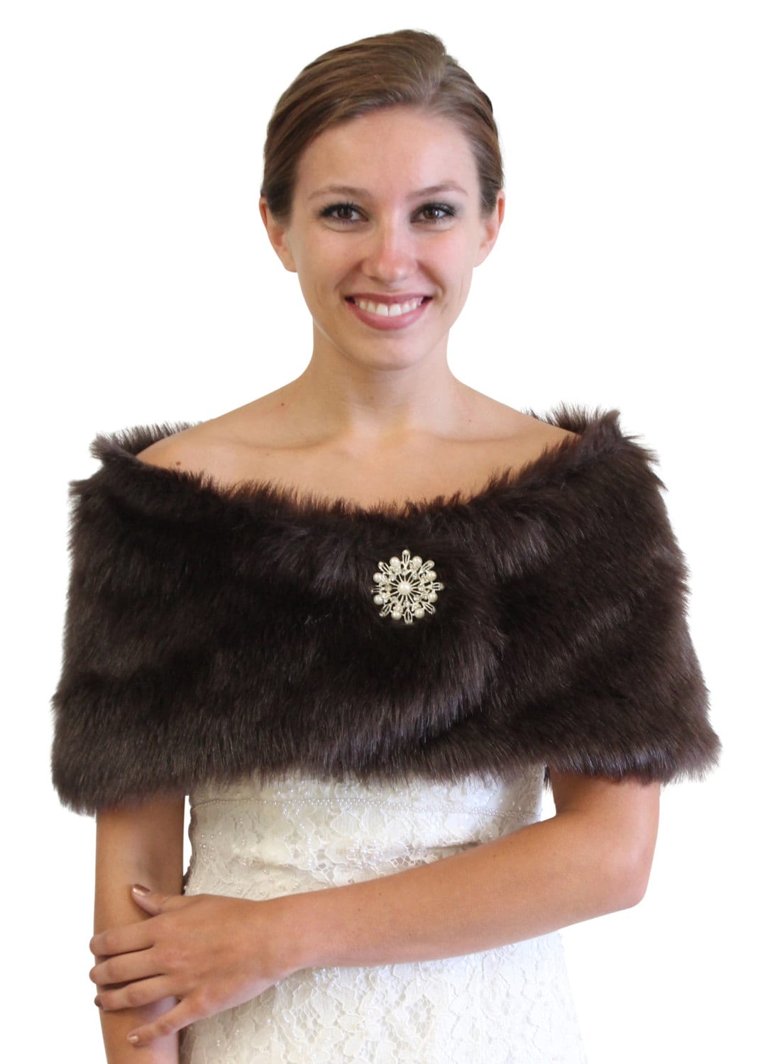 vintage fur shawl