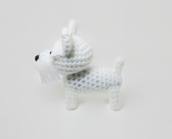 Westie Amigurumi Dog West Highland Terrier Crochet Puppy