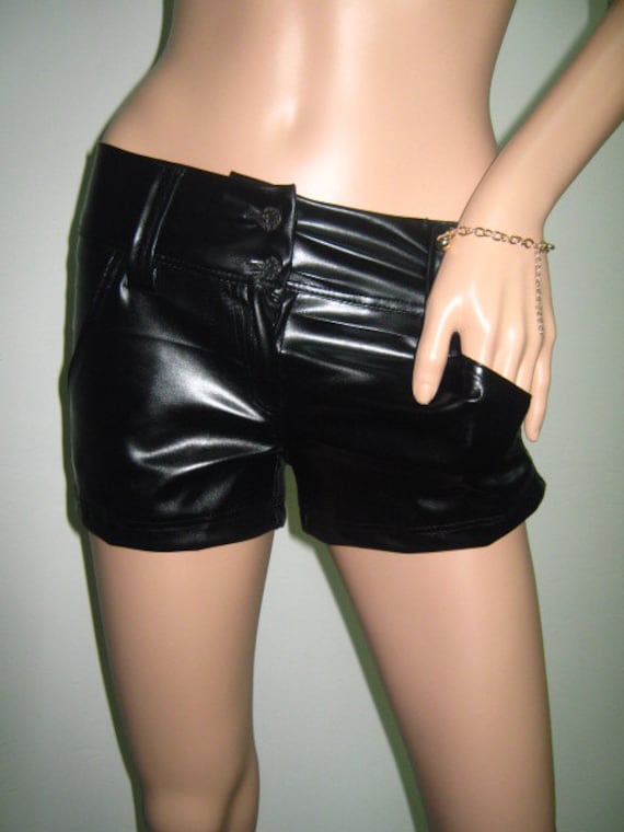 short leather pants