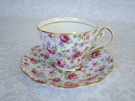 and Cup Saucer Roses Teacup Vintage cup vintage Pink Saucer with  and Pink saucer   cheap  and  Tea