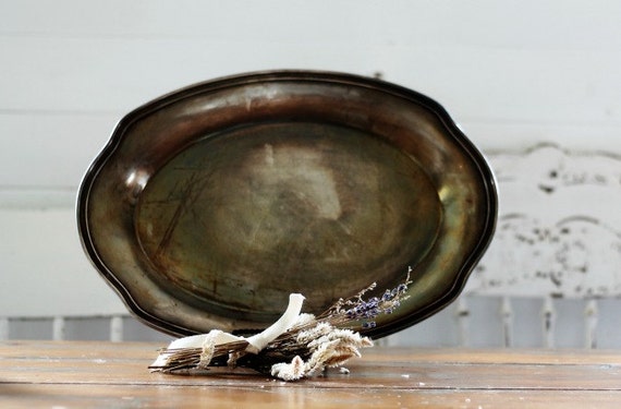 Tarnished Silver Platter