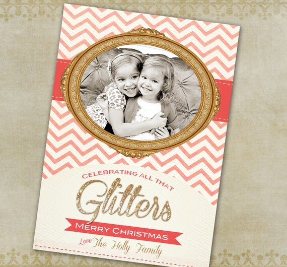 Holiday Photo Card - All That Glitters Il_570xn