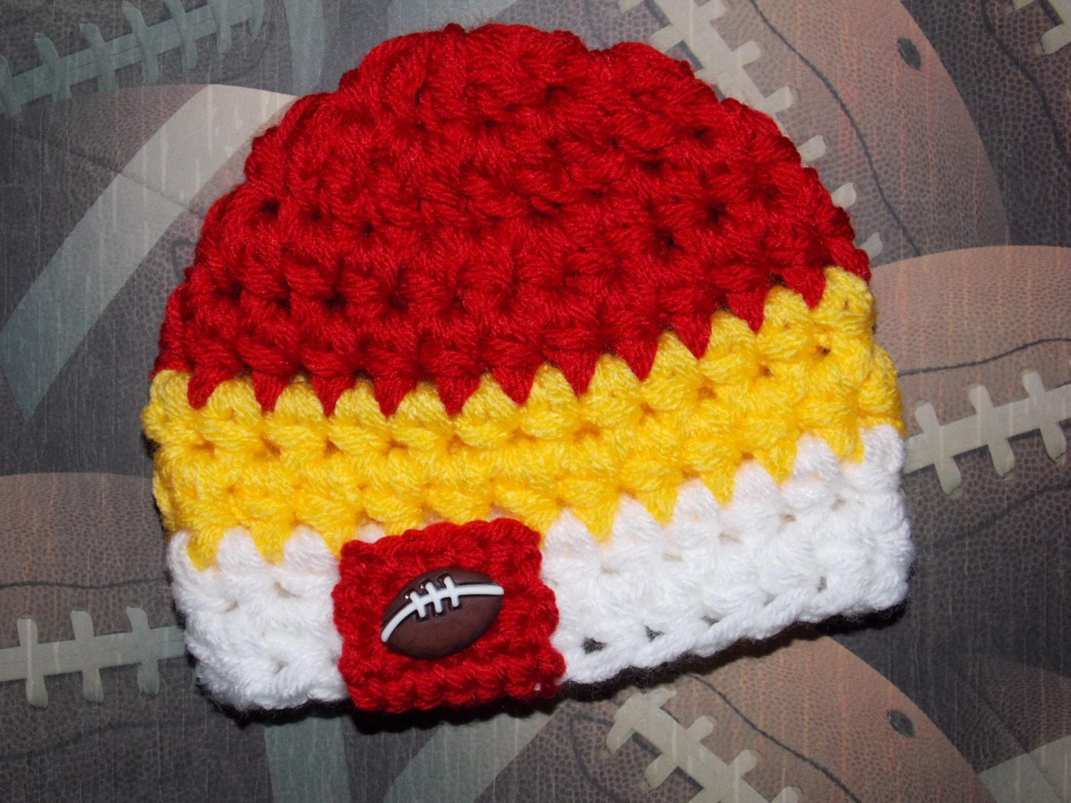 Kansas City Chiefs inspired baby hat team sports sports