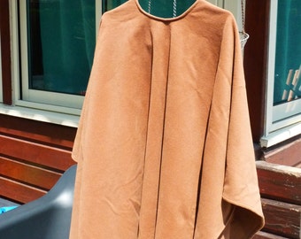 SALE 50% OFF Vintage Caramel Wool Coat - Caramel Brown Cape - Outerwear - Womens Wear - Womens Fashion - Autumn Trends