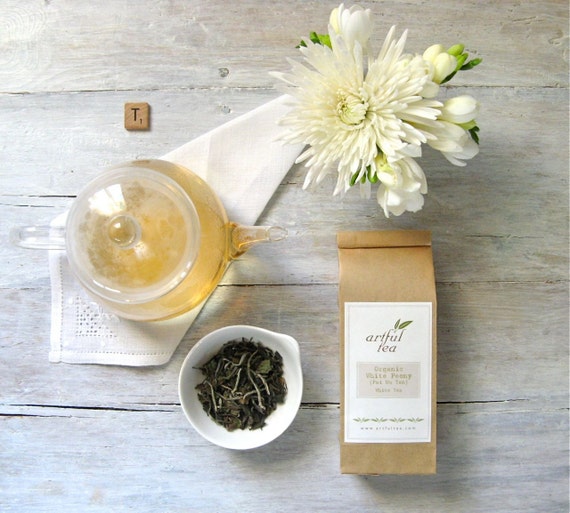 Organic White Peony Tea 1.5 oz. Kraft Bag Pai Mu Tan Loose