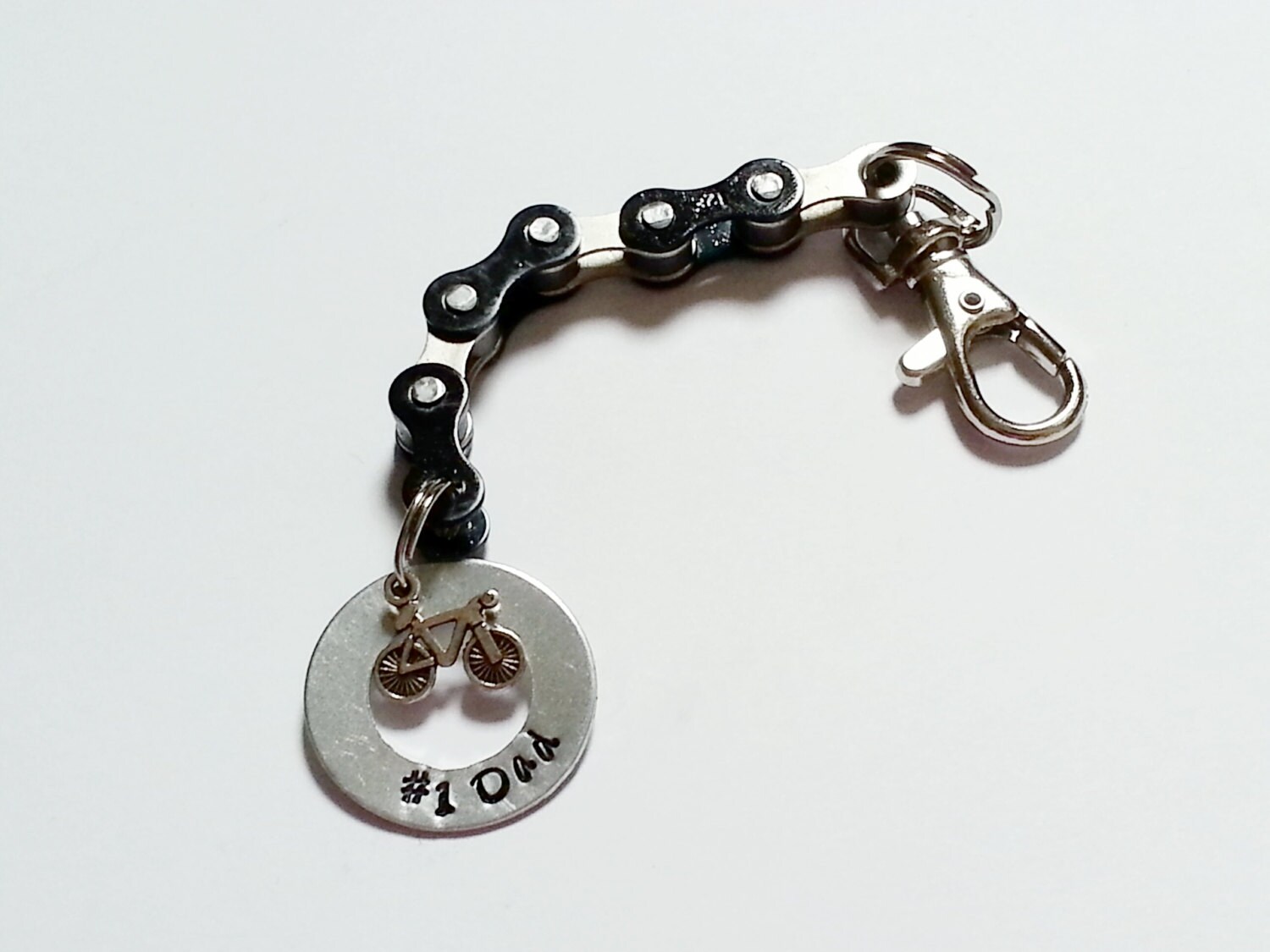 Personalized Bicycle Chain Key Chain Road Bike by BeachBMXDesigns