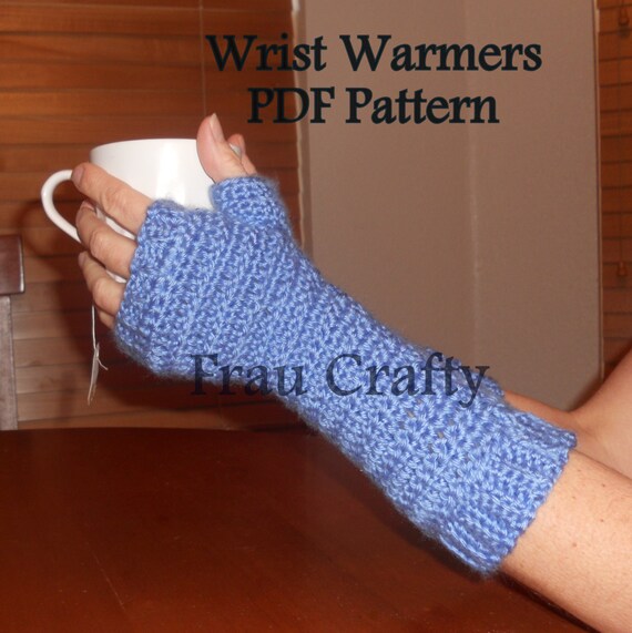 pattern crochet ribbed gloves fingerless Ribbed PDF  Fingerless Pattern  Warmers With  Gloves Cuffs  Wristers,