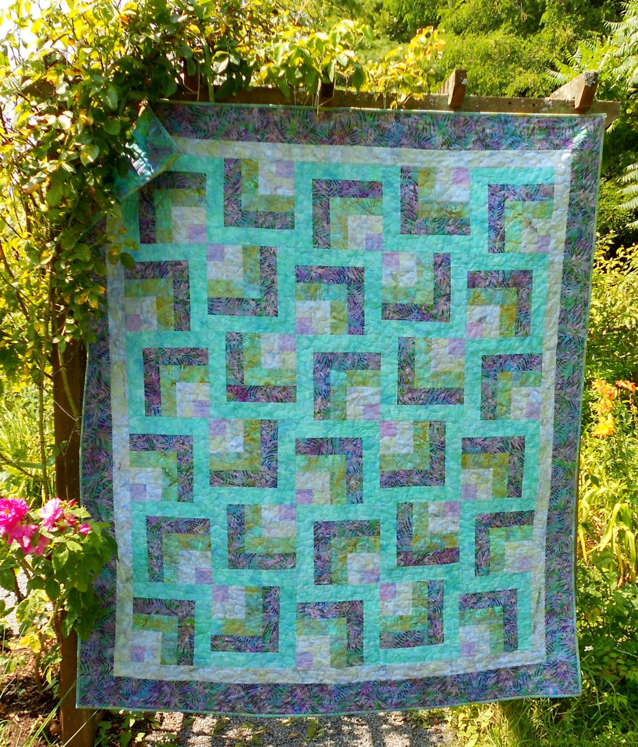 Quilt Pattern Purple Maze EASY QUILT PATTERN