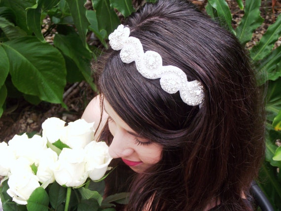 Items Similar To Wedding Headband On Etsy