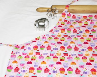 Gourmet Pink Cupcakes Adult Apron