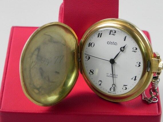 Alsta 17 Jewel Vintage Pocket Watch